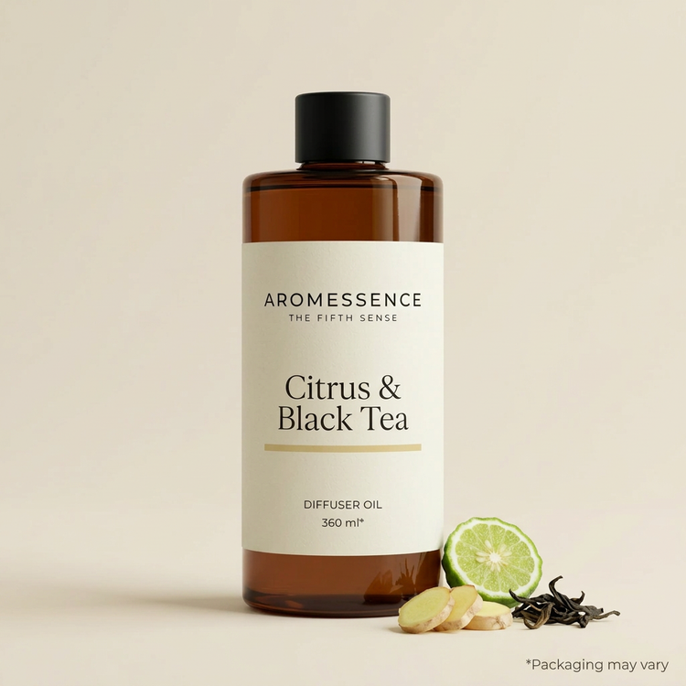Aromessence Citrus Aromessence diffuser oil 360 ml bottle Black Tea Diffuser Oil, 360 ml bottle