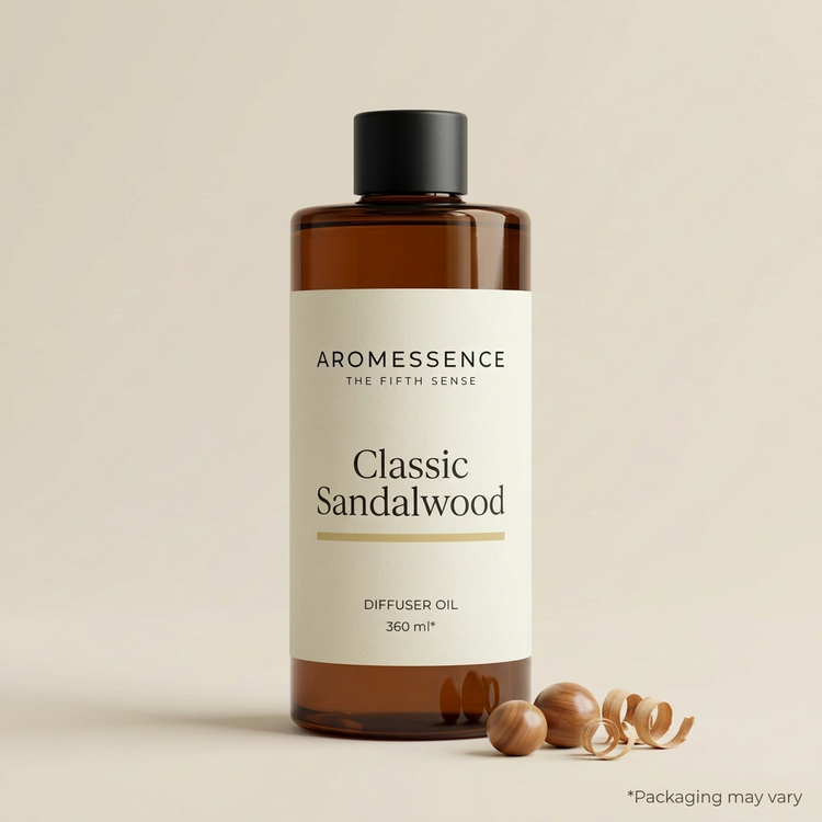Aromessence Classic Sandalwood Diffuser Oil, 360 ml bottle