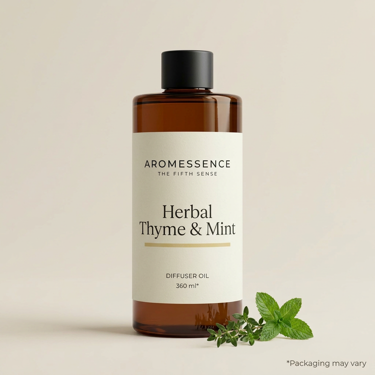 Aromessence Herbal Thyme Aromessence diffuser oil 360 ml bottle Mint Diffuser Oil, 360 ml bottle