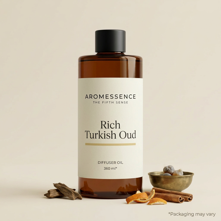 Aromessence Rich Turkish Oud Diffuser Oil, 360 ml bottle