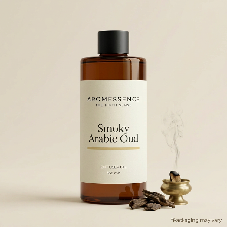 Aromessence Smoky Arabic Oud Diffuser Oil, 360 ml bottle