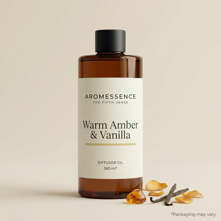 Aromessence Warm Amber Aromessence diffuser oil 360 ml bottle Vanilla Diffuser Oil, 360 ml bottle